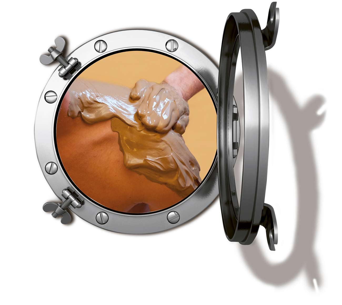 Mann erhält Fango Behandlung